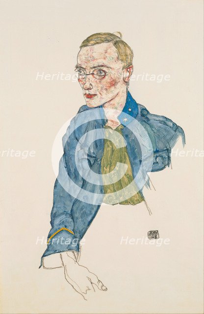 One-Year Volunteer Lance-Corporal, 1916. Artist: Schiele, Egon (1890–1918)