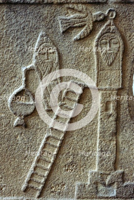 St Simeon Stylites on top of his post, 5th century. Artist: Unknown