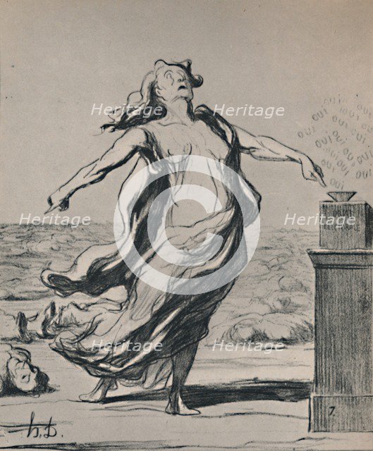 'This Has Killed That', 1871, (1946). Artist: Honore Daumier.