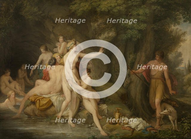 Diana and Actaeon, late 18th-early 19th century. Creator: Andries Lens.