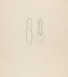 Shoe, 1935/1942. Creator: Mae A. Clarke.