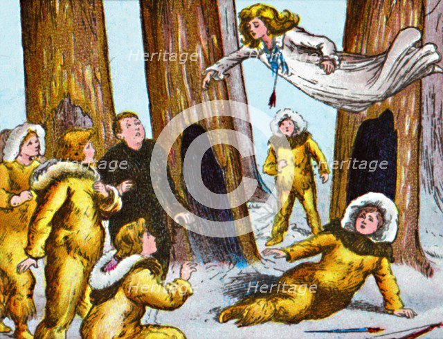 'The shooting of the white bird', c1905. Artist: Unknown.