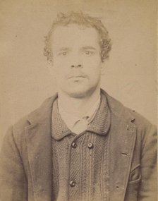 Garnier. Anatole, Auguste. 18 ans, né à Montereau (Seine & Marne). Orfèvre. Anarchiste. 1/..., 1894. Creator: Alphonse Bertillon.