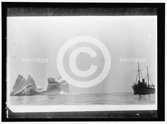 Ship and iceberg, between 1909 and 1923. Creator: Harris & Ewing.
