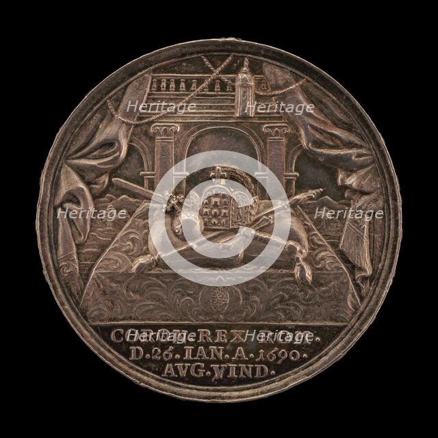 Coronation Regalia [reverse], 1690. Creator: Georg Hautsch.