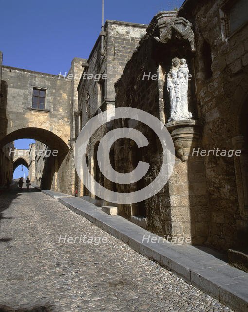 Knights St, Rhodes , Greece, 2019. Creator: Ethel Davies.