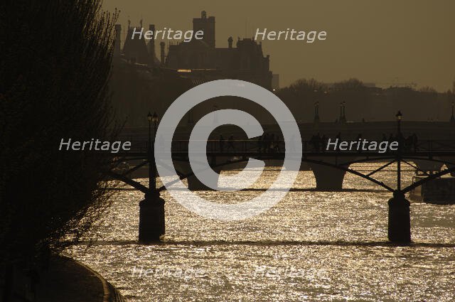 Sunset, River Seine, Paris, France, 2008. Creator: LTL.