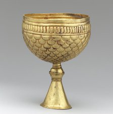 Gold Goblet, Avar or Byzantine, 700s. Creator: Unknown.