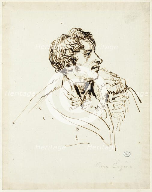 Study for Distribution of Eagles, Prince Eugène de Beauharnais, c. 1810. Creator: Jacques-Louis David.