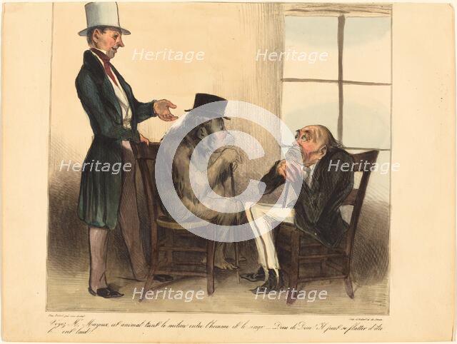 Voyez, Mr. Mayeux, cet animal..., 1836. Creator: Honore Daumier.