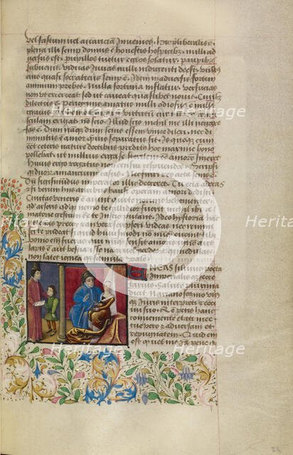 Lucretia Listening to a Man, about 1460-1470. Creator: Unknown.