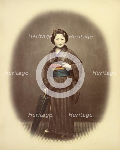 Japanese Girl, 1866-1867. Creator: Felice Beato.