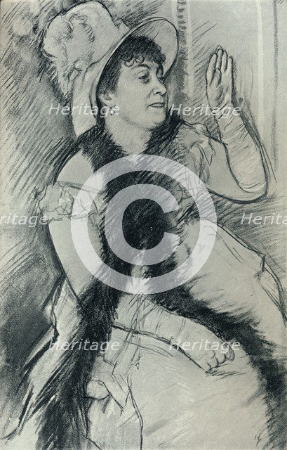 'Portrait of Madame X', c19th century. Artist: Edgar Degas.