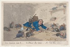 The Apostate Jack Robinson, The Political Rat Catcher-N.B. Rats Taken Alive!, Mar..., March 1, 1784. Creator: Thomas Rowlandson.