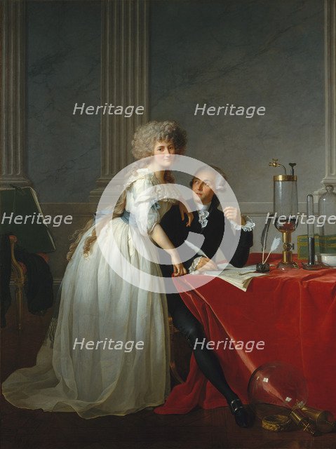 Antoine-Laurent Lavoisier (1743-1794) and His Wife , 1788.