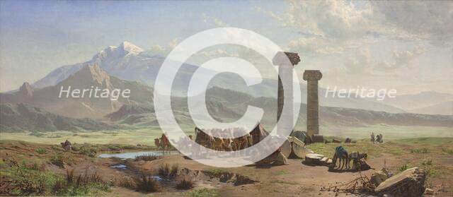 The Lydian Plain near Sardis, Asia Minor (Turkey), 1878. Creator: Harald Jerichau.