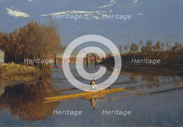 The Champion Single Sculls (Max Schmitt in a Single Scull), 1871. Creator: Thomas Eakins.