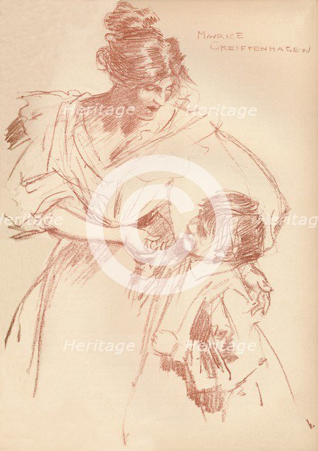 'Mother and child', c1897, (1897). Artist: Maurice Greiffenhagen.