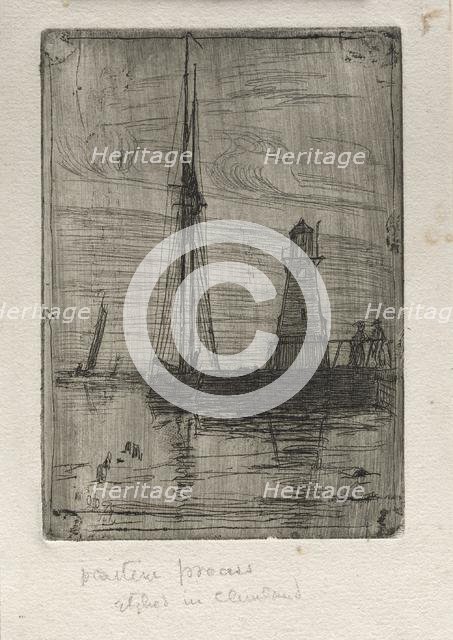 River Pier, 1890. Creator: Otto H. Bacher (American, 1856-1909).