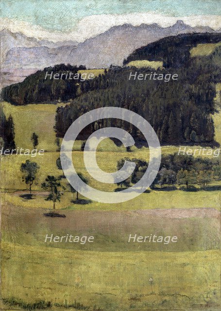 'Landscape, Oaks at Stockhorn', 1898.  Artist: Ferdinand Hodler