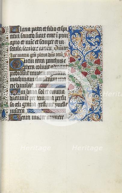 Book of Hours (Use of Rouen): fol. 30r, c. 1470. Creator: Master of the Geneva Latini (French, active Rouen, 1460-80).