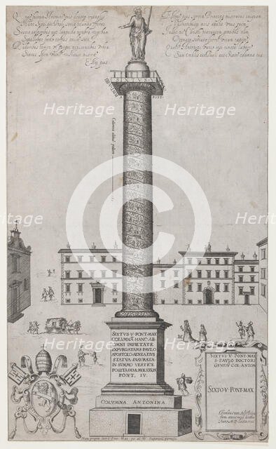 Speculum Romanae Magnificentiae: The Antonine Column, 1589., 1589. Creator: Anon.
