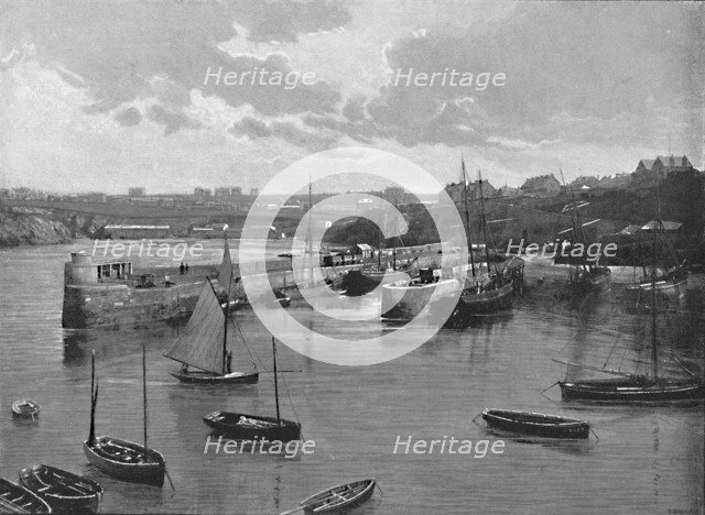 'Newquay Harbour', c1896. Artist: Frith & Co.