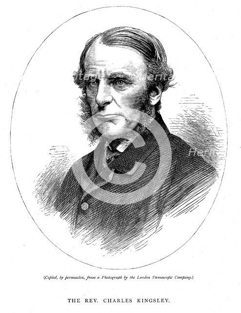 Charles Kingsley, British writer and cleric, c1880 Artist: Unknown