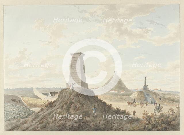 Monuments at Waterloo, 1815, 1815-1820. Creators: Anon, Gerrit Lamberts.
