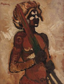 Black Warrior, 1940. Creator: Cyprian Majernik.