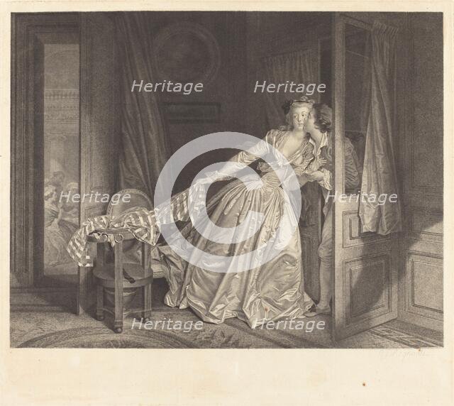 Le Baiser à la Derobée (The Stolen Kiss). Creator: Nicolas-Francois Regnault.