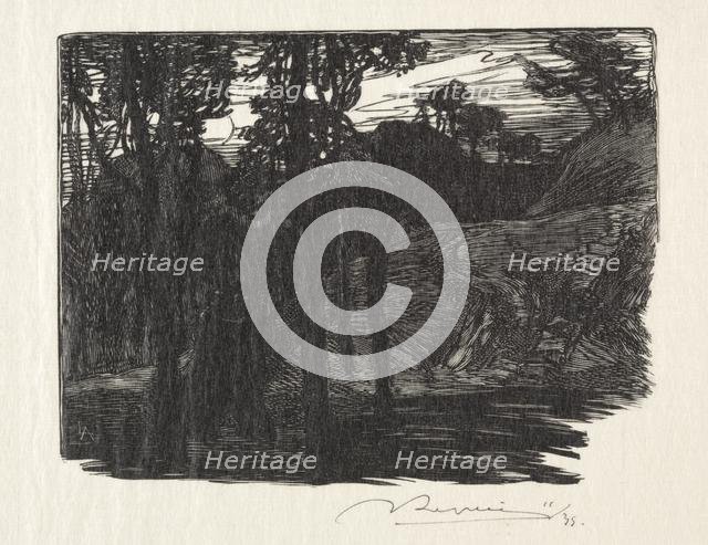 Evening. Creator: Auguste Louis Lepère (French, 1849-1918).