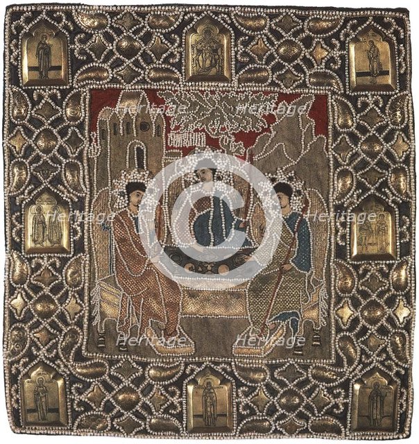 The Holy Trinity (Podea). The donation by Tsar Boris Godunov to the Monastery.