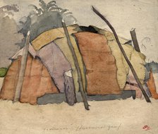 Yurt. Selkups, 1920. Creator: A. G. Vargin.