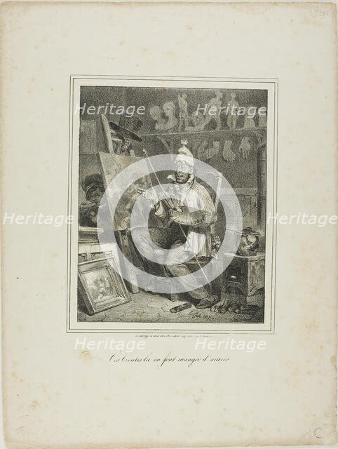Ces Croûtes-là en Font Manger D'autres, 1827–28. Creator: Auguste Raffet.