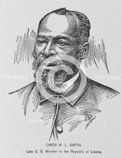 Owen W.L. Smith; Late U.S. Minister to the Republic of Liberia, 1902. Creator: J. H. Cunningham.