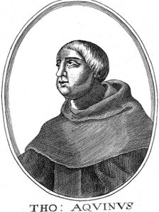 St Thomas Aquinas (c1225-1274), Italian philosopher and theologian. Artist: Unknown