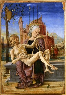 Pietà, c1460. Creator: Tura, Cosimo (before 1431-1495).
