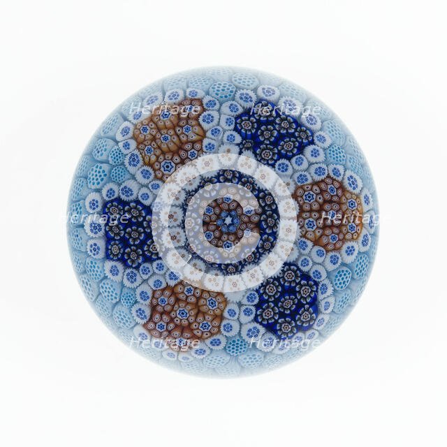 Paperweight, Lunéville, c. 1846-55. Creator: Baccarat Glasshouse.