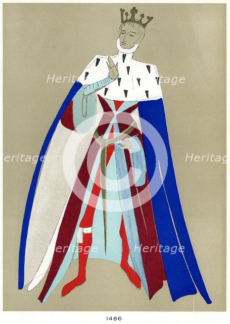 Costume of 1486, early to mid 20th century. Artist: Unknown
