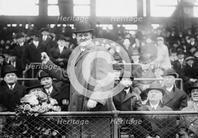 Pennsylvania Governor John K. Tener at Ebbets Field (baseball), 1914. Creator: Bain News Service.