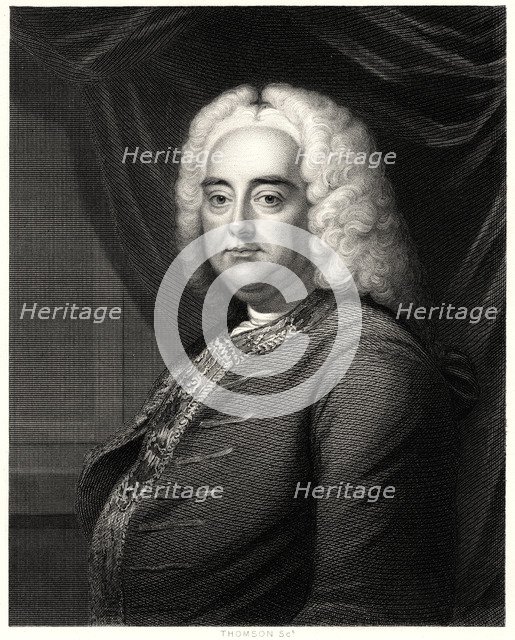 'George F Handel', 19th century. Artist: Thomson Scot
