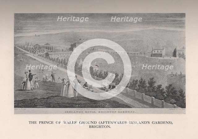 The Prince of Wales Ground (afterwards Ireland's Gardens), Brighton, Sussex, 19th century (1912). Artist: George Hunt.