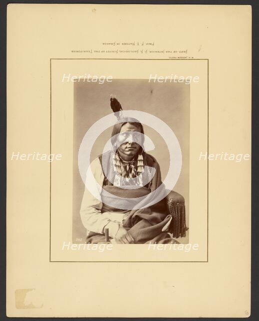 Charge on the Hauk-(Brulé Dakota), 1870-1879. Creator: William H. Jackson.