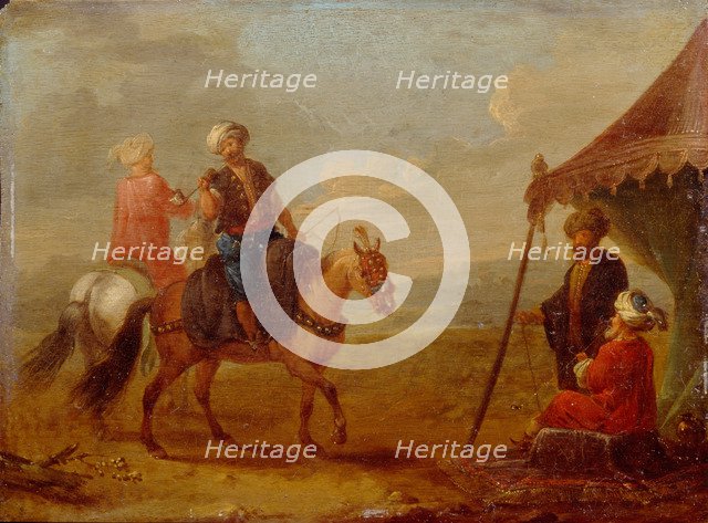 Turkish Horseman. Artist: Querfurt, August (1696-1761)