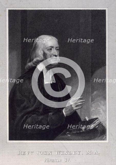 Revd. John Wesley, M.A., late 18th century?  Creator: Unknown.