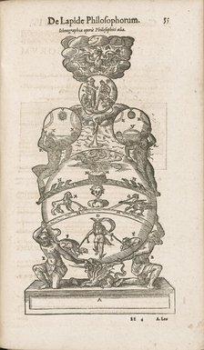 De lapide philosophorum: Philosopher's Stone. From Alchymia by Andreas Libavius, 1606. Creator: Keller, Georg (1568-1634/40).