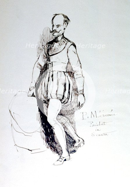 'Figure in 16th Century Costume', c1823-1870. Artist: Prosper Merimee