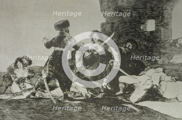 The Disasters of War, a series of etchings by Francisco de Goya (1746-1828), plate 19: 'Ya no hay…