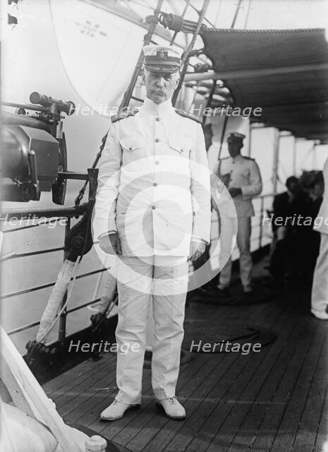 Admiral William S. Benson Aboard The Mayflower, June 24, 1917. Creator: Harris & Ewing.